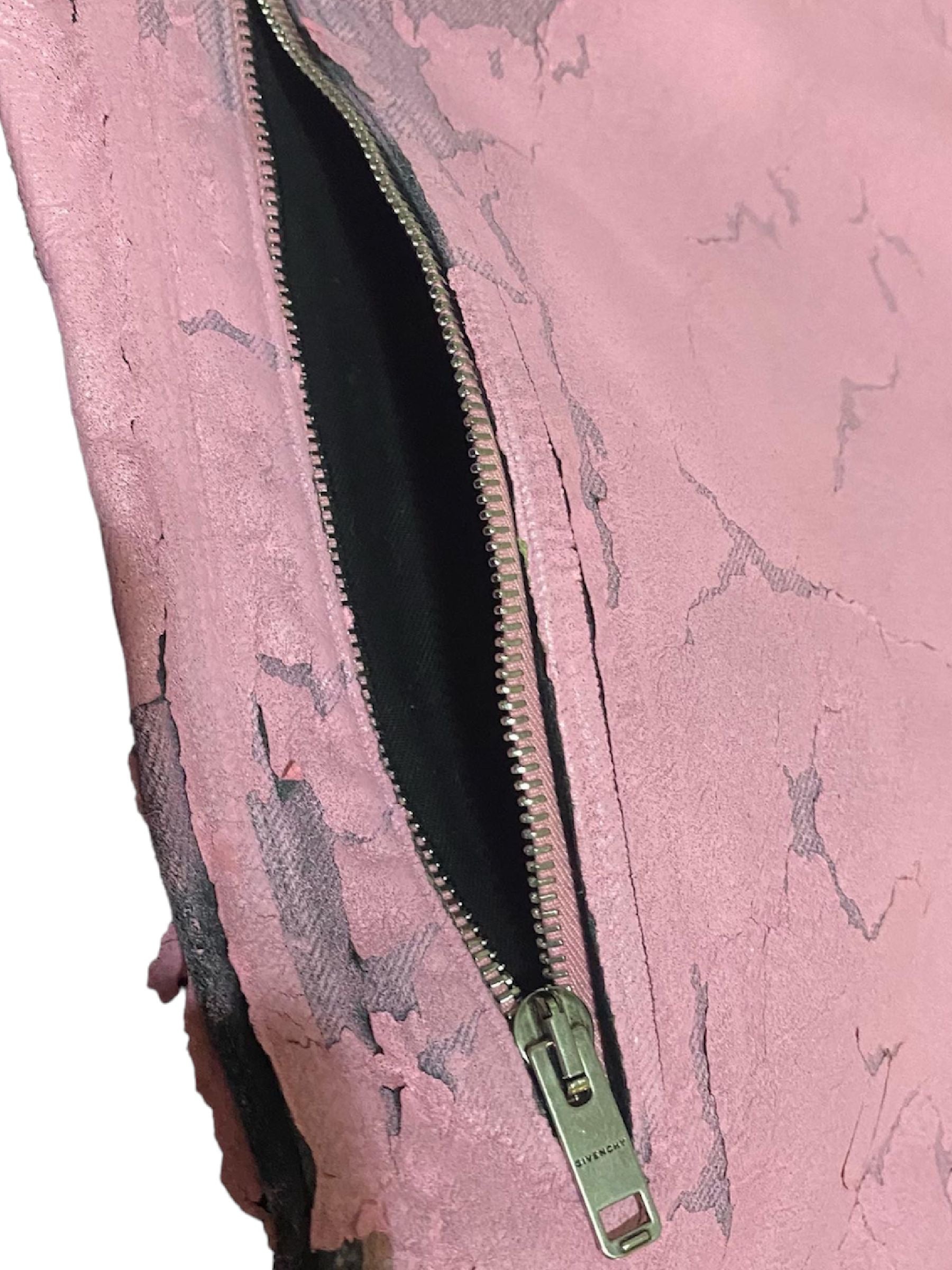 GIVENCHY SS21 CRACKLE PAINT JEANS